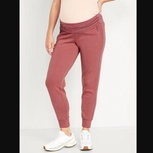 Old Navy XS Maternity Dynamic Fleece Rollover-Waist Joggers